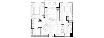 A black and white floor plan of a house with labeled rooms such as "PANTRY" and "W/D".